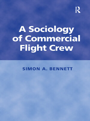 cover image of A Sociology of Commercial Flight Crew
